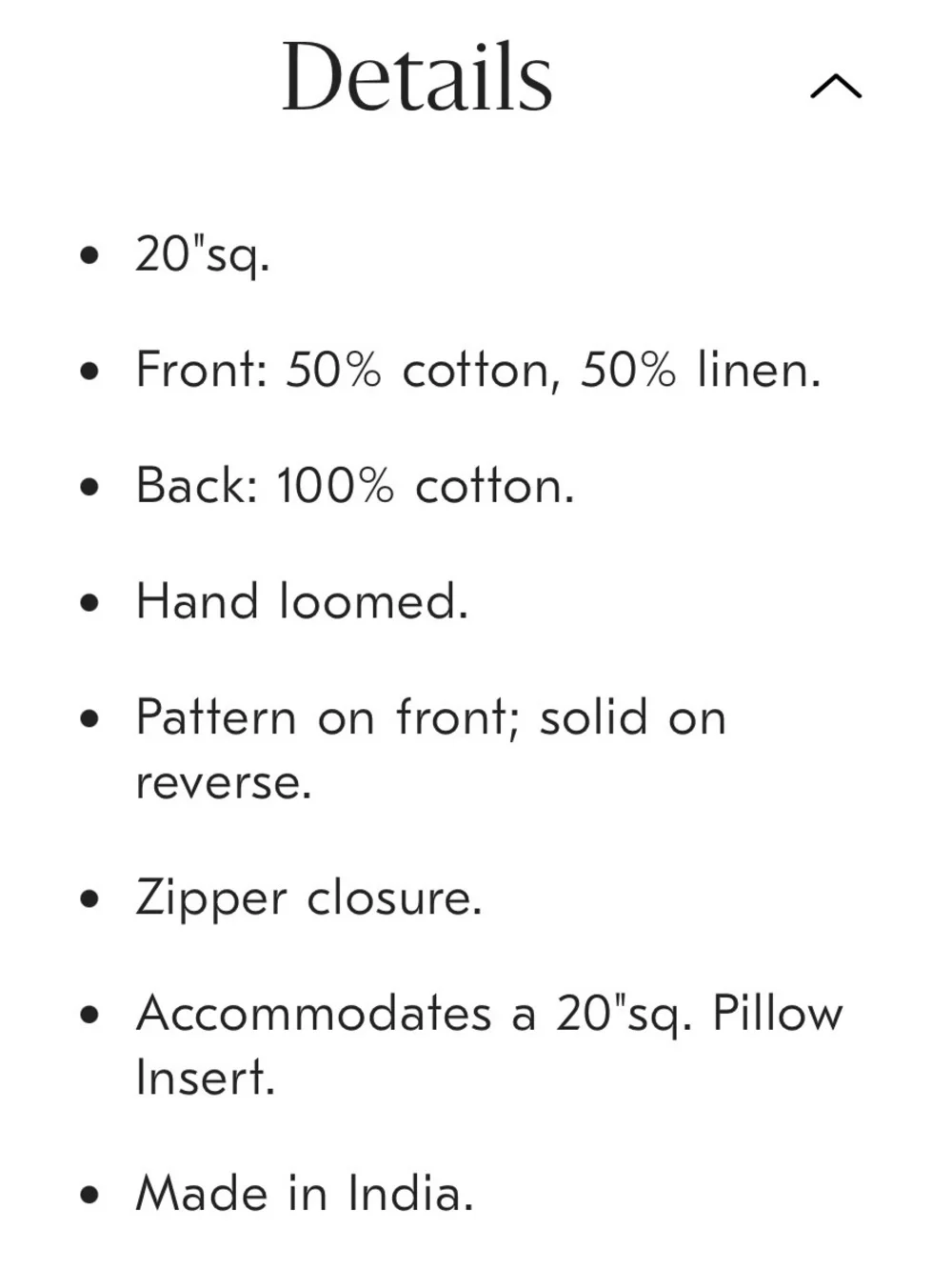 West Elm Pieced Triangle Pillow Cover only